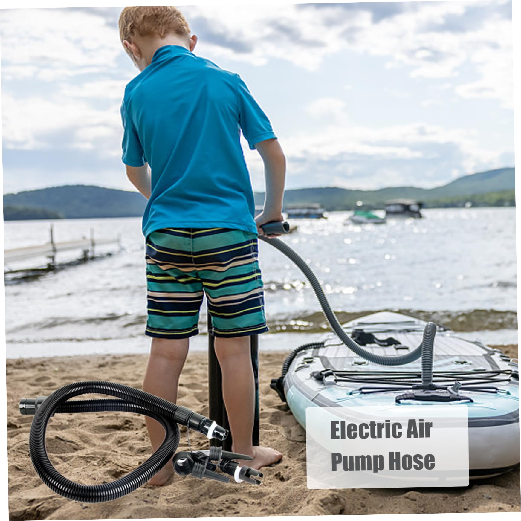 Tubo elettrico per pompa ad aria, HT-782 Kayak Paddle Board Pompa ad aria elettrica Tubo gonfiabile compatibile con pompa ad aria Stermay 782