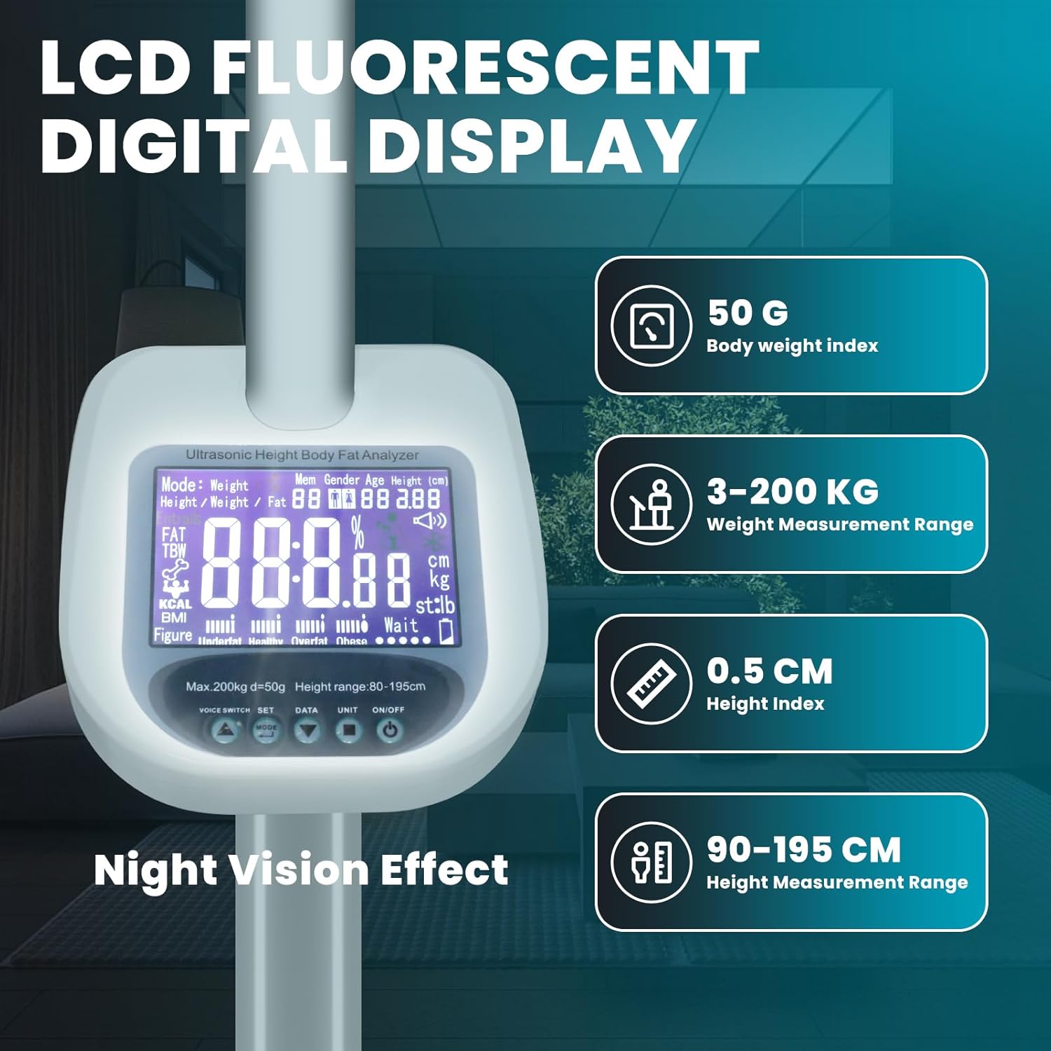 Digital Medical Scale for Body Weight - Multifunctional Smart Scale for Professional Doctor's Office image 6 of 8 B0DB23MQ3Z