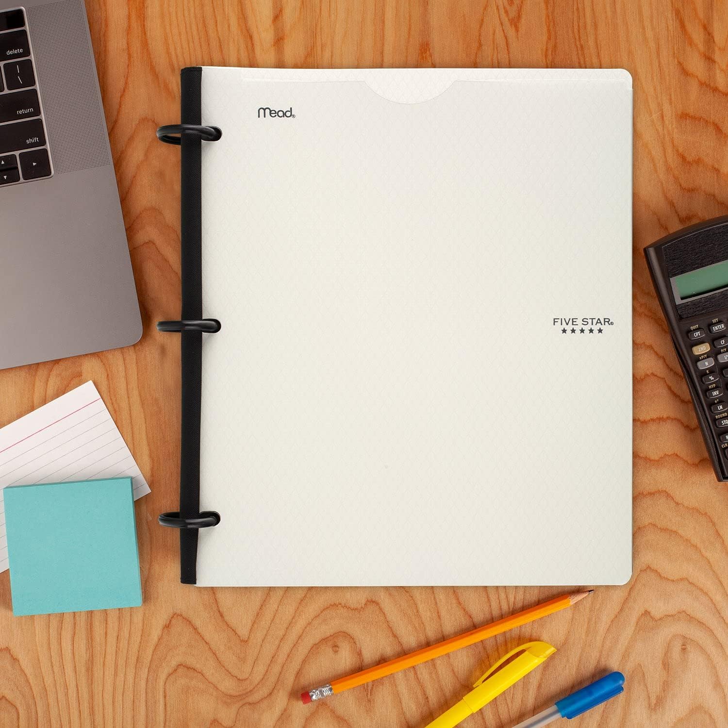 Five Star Flex NoteBinder, 1 Inch Binder, Customizable, Notebook and Binder All-in-One, White (29326AE2) : Everything Else