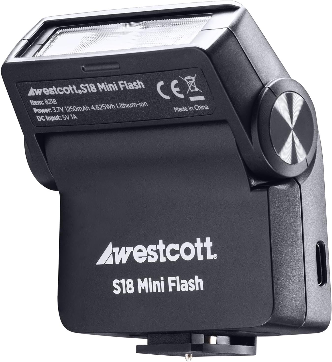 Westcott S18 Mini Camera Flash Speedlite - Compatible with All Camera Brands and Models via Hot Shoe Flash