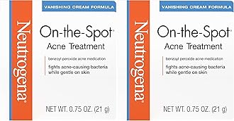 Acne Treatment with Benzoyl Peroxide | Gel | For Face | 0.75 oz | Pack of 2