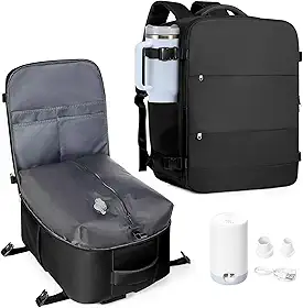 Mochila de viagem coowoz unissex, grande, mala de mão, mochila para trilha
