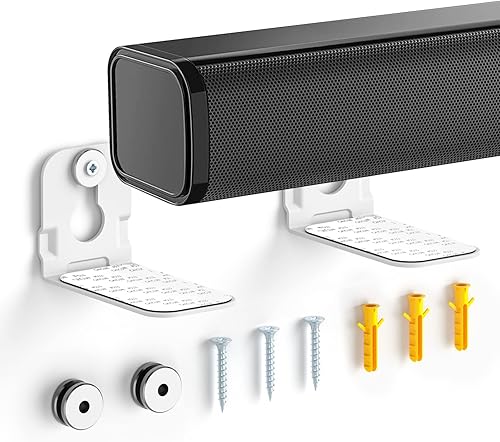 Miniatura 9 de notiela Paquete de 2 soportes universales de barra de sonido para barra de sonido para Samsung, Sony, LG, Vizio, Bose, Onn y más soporte de pared