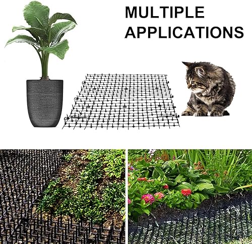 Miniatura 5 de Hugeleaf - Tapete de plástico para gatos de 6 pies, tapete de plástico para entrenamiento de gatos con picos para mantener a las mascotas alejadas,