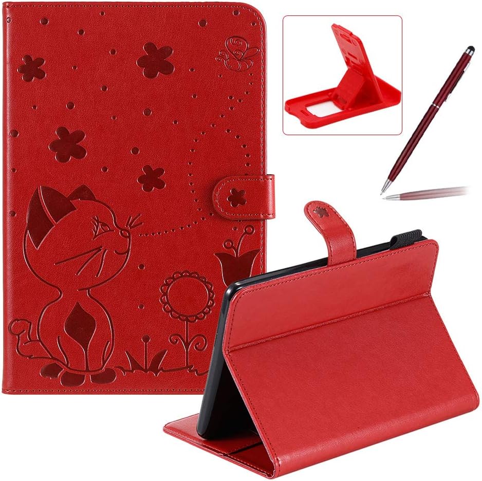 Herzzer Wallet Flip Casse for All-New  Kindle Paperwhite 1/2/3/4 6.0 inch,Cute Cat Bee Floral Embossed PU Leather Folio Stand Case with Auto Wake Sleep Smart Magnetic Cover,Orange : Musical Instruments