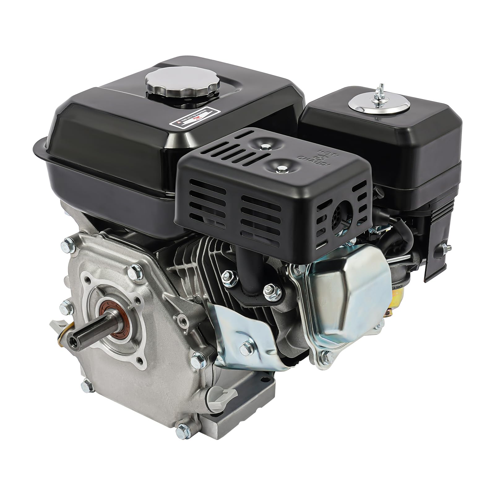 Motor de gasolina de 7,5 CV de 4 tiempos, 212 cc y 3600 rpm, motor estacionario, motor de 4 tiempos, motor multiusos para bombas de agua, vibradores, generadores