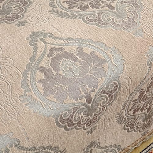 Miniatura 5 de Amidoudou Funda de sofá europea de felpilla jacquard de lujo para sofá biplaza, sofá modular en forma de L (gris camello, grande, 71 x 102)