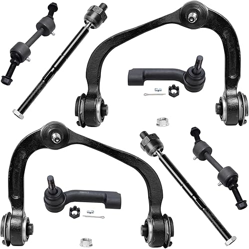 Miniatura 187 de Detroit Axle - Kit de suspensión frontal de 8 piezas para Chevy Aveo Aveo5 Pontiac G3 Wave Wave5 Suzuki Swift+ 2 brazos de control inferiores con