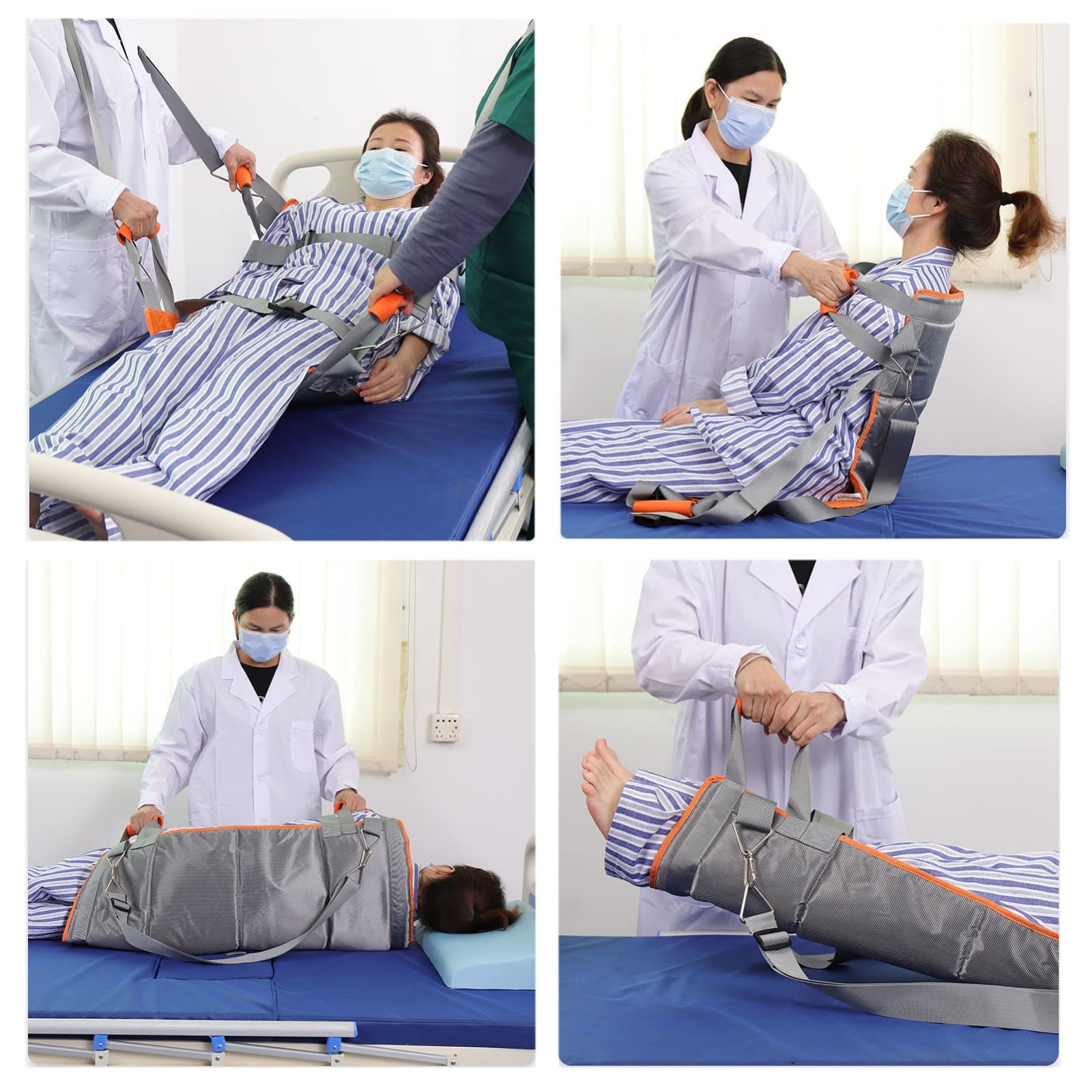 Sábana Deslizante, Tableros de Transferencia, sábanas multifuncionales para Transferencia de Pacientes Sábana Deslizante para Ancianos Paño Deslizante para Pacientes postrados(100cm*70cm)