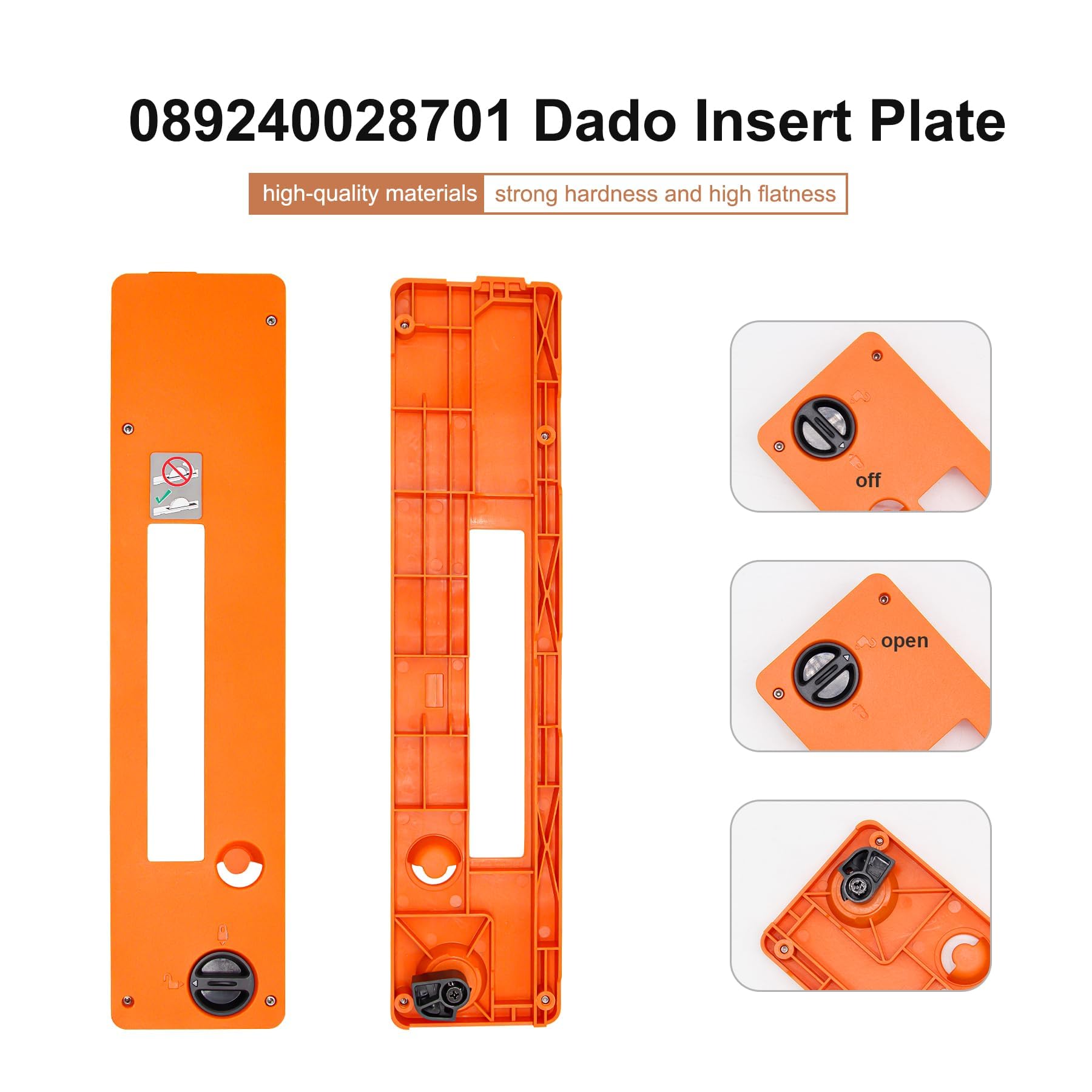 089240028701 Wymienna tarcza piły stołowej Dado gardło kompatybilna z R4514, R4514T, R4518, R4518T, RYOBI 089240028701