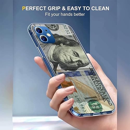 Miniatura 2 de Funda Corver flexible de TPU suave transparente compatible con iPhone 14 Pro Max Money 100 Dollar Bill si te gusta comprar prueba una funda para