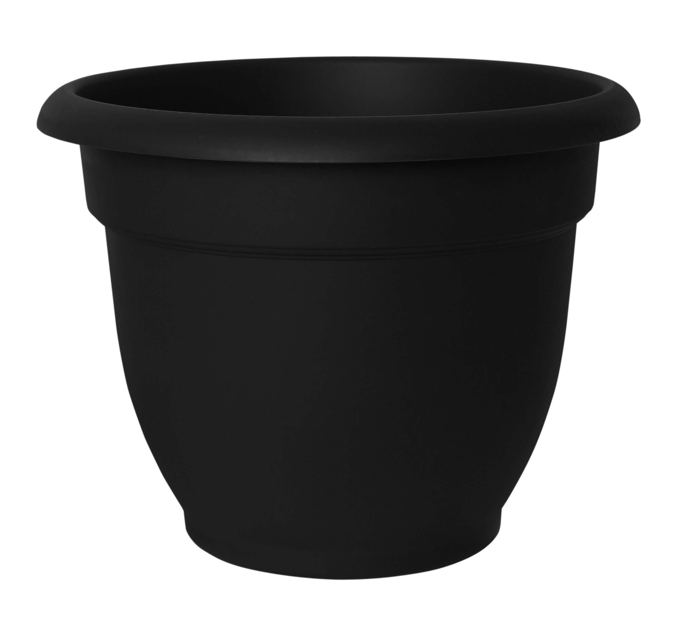 Fiskars Bloem 20-56908 8 Inch Ariana with Self-Watering Grid, Black, 8