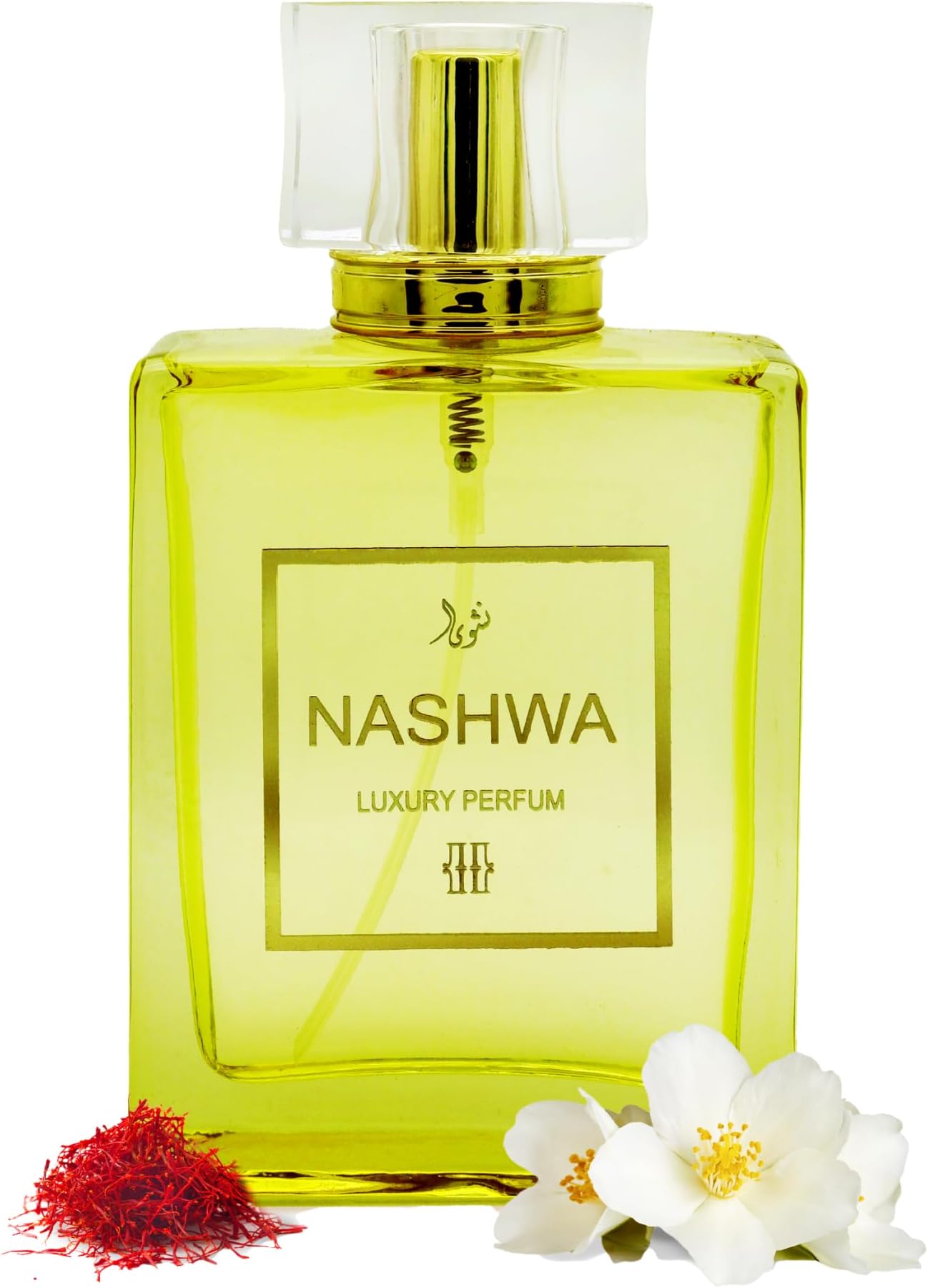 OLGA Perfume For Men And Women - Nashwa 100 ML | Intense Unisex Liquid Perfume With Saffron, Jasmine, And Amberwood | Best Gift For Him & Her