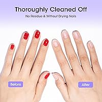 Vista 8 de Gellen Removedor de esmalte de uñas: removedor de esmalte de uñas sin acetona de 16 onzas líquidas con cabezal de bomba, eliminación de esmalte