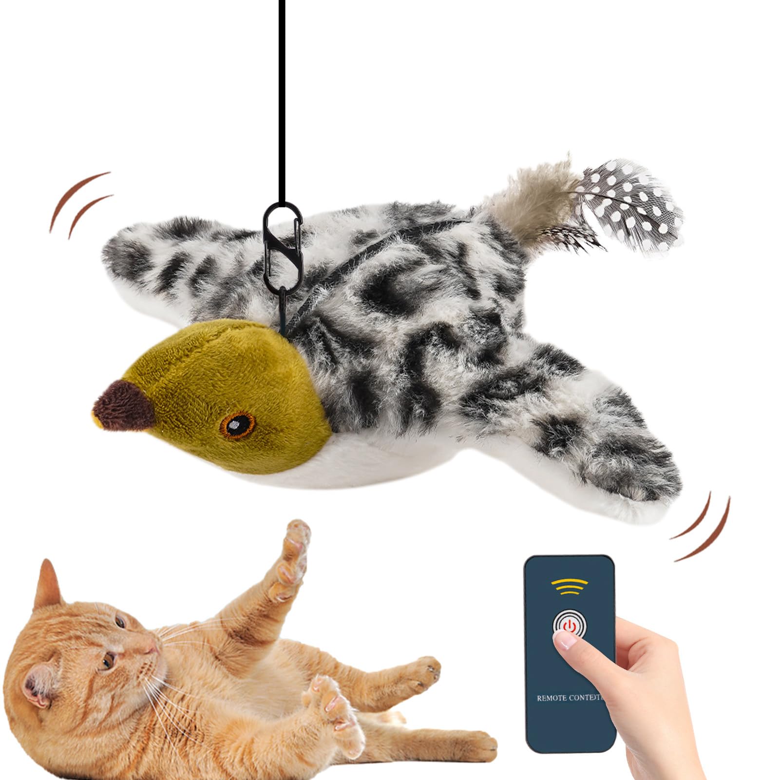 Giocattolo Elettrico Per Gatti Con Pesce Mobile E Catnip - Autonomo, Interattivo, Con Sensore Di Movimento, USB Ricaricabile - Foto 12