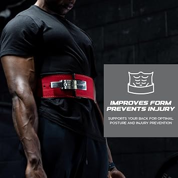 Katamu Premium 13mm Leather Weightlifting Belt - For Powerlifting, Weightlifting and Squat Lifting - Katamu Lever Belts
