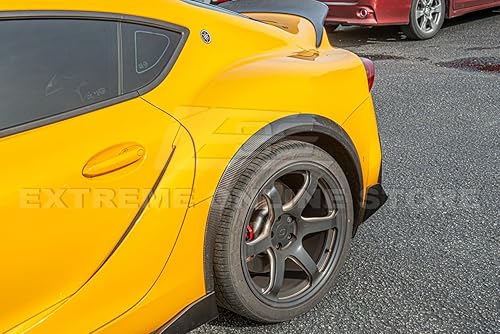 Miniatura 4 de Repuesto para modelos Toyota GR Supra 2020 actuales  JDM Artisan Spirit Style Fibra de Carbono Moldeo de Rueda Lateral Trasera Moldura Fender Flare