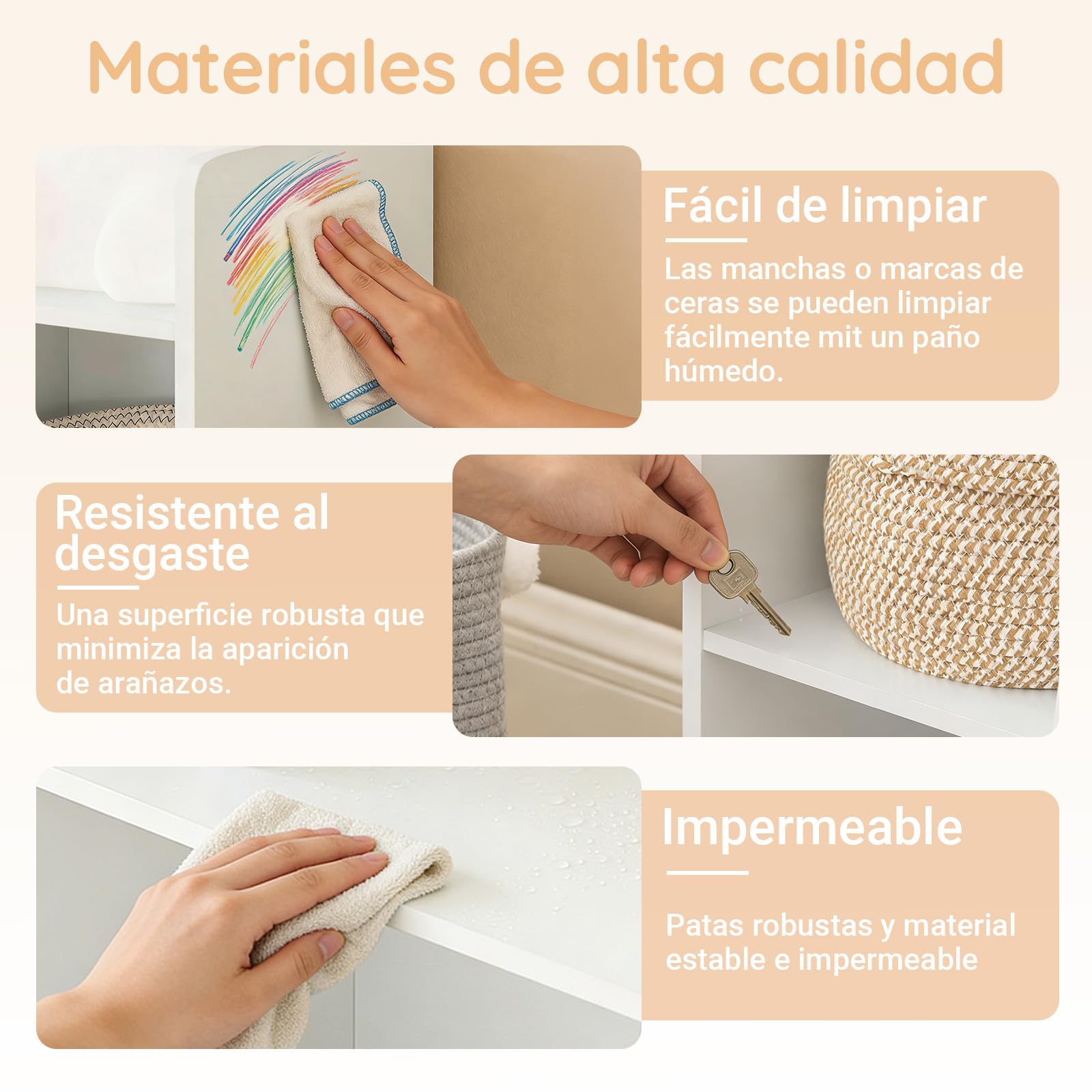 SoBuy Librería Infantil Estantería Montessori con 6 Estantes y 2 Compartimientos Organizador Juguetes Almacenaje para Libros Muebles habitación Blanco 106x30x104 cm KMB55-W