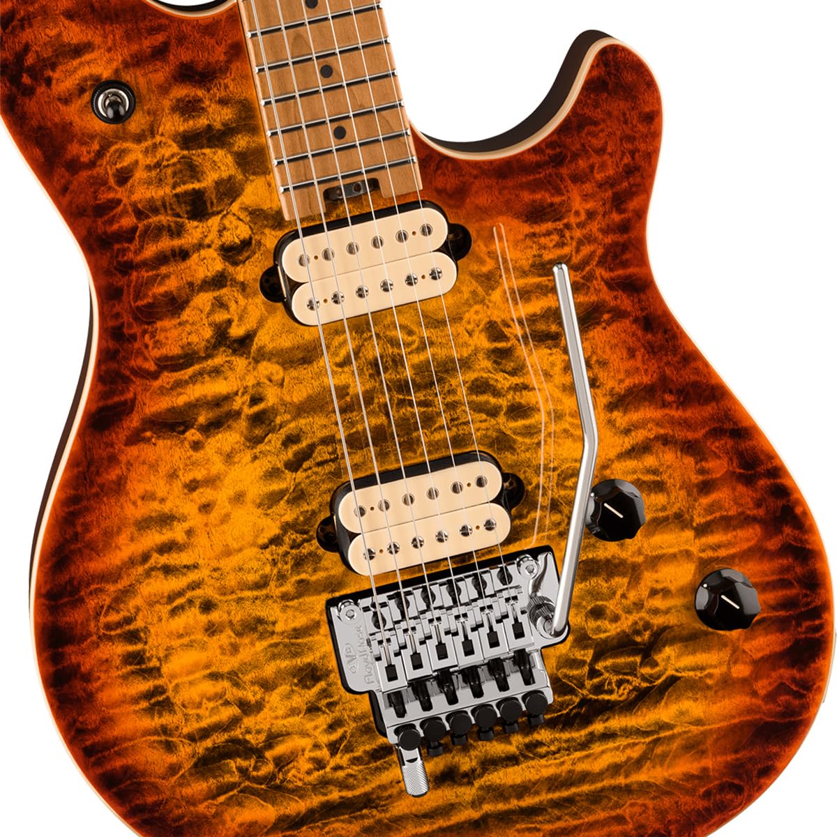 Amazon.com: EVH Wolfgang Special QM Electric Guitar - Tiger Eye