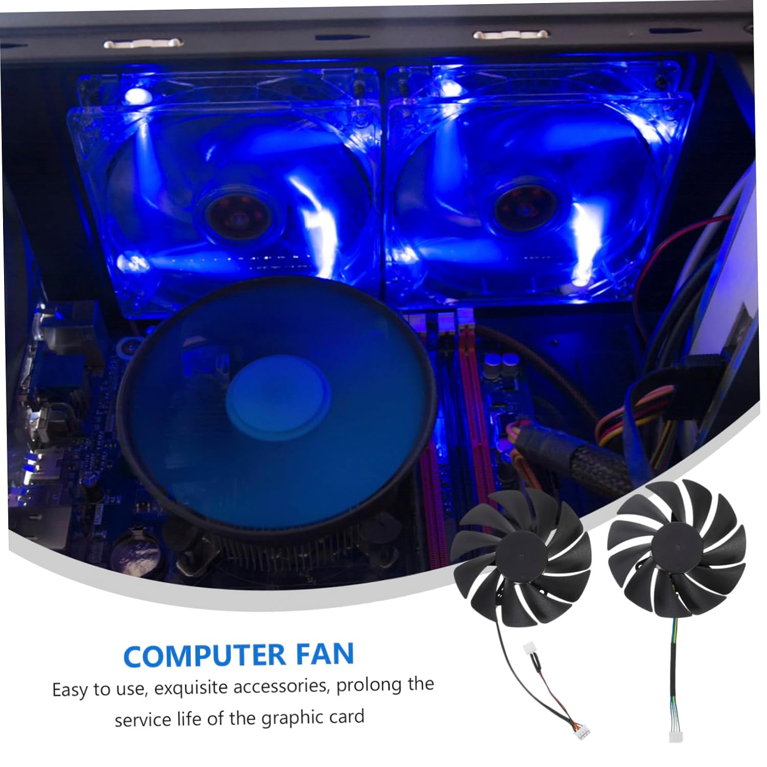GPU Air Cooler Radiator Fan Compatible with PLA09215B12H for High-Performance Gaming Laptop Graphics Card Cooling Replacement