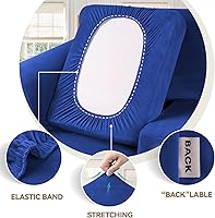 Vista 190 de WEERRW Fundas de terciopelo para sofá de 2 cojines, fundas de sofá de felpa de terciopelo de lujo de alta elasticidad, con parte inferior elástica