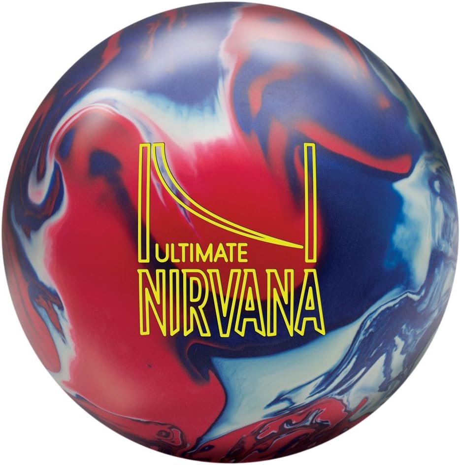Brunswick Ultimate Nirvana Bowling Ball, Red/White/Blue Pearl, 12 lbs Amazon.co.uk Sports