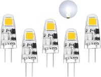 I-SHUNFA G4 LED Izzó Csomag, 5db, Hideg Fehér 6000K, 12V, 0.5W, 90lm, Halogén Helyettesítő, Energiatakarékos, Villogásmentes 1