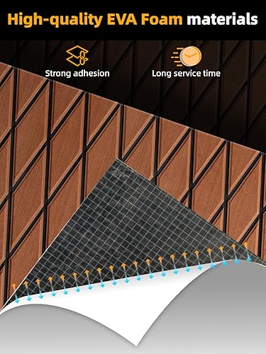 Miniatura 2 de FOCEAN - Alfombrilla de espuma de etilvinilacetato, antideslizante, autoadhesiva, para lancha motora, kayak, tabla de surf, jardín, piscinas, 75 x