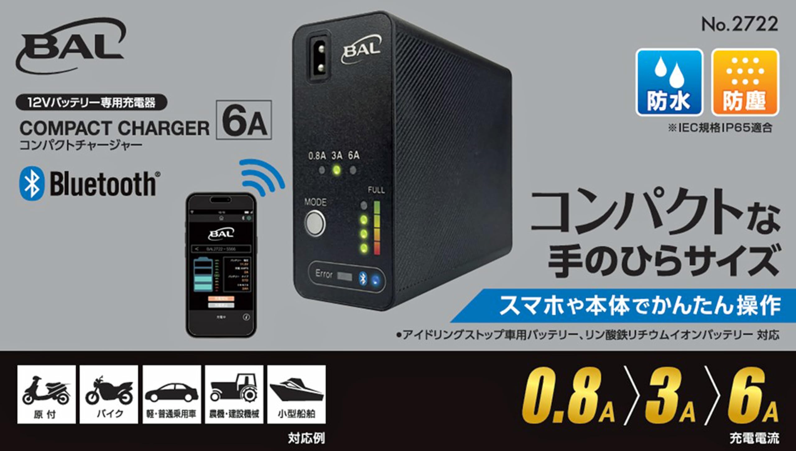 BAL (大橋産業) コンパクトチャージャー 6A No.2722 コンパクトチャージャー 6A | 大橋産業株式会社
