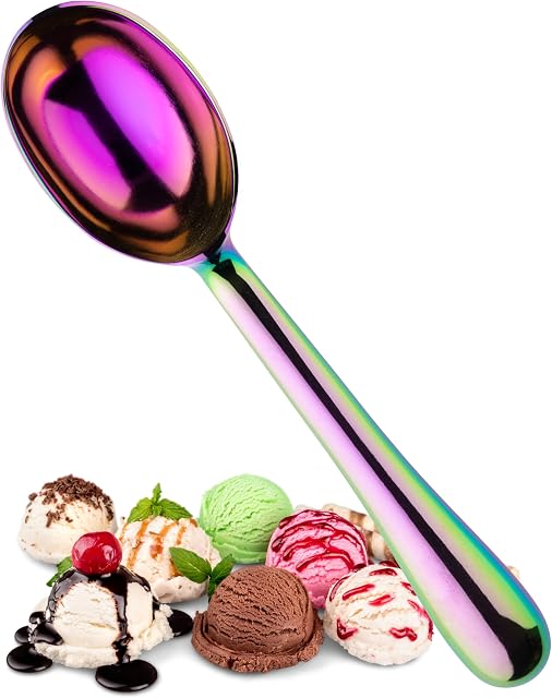 Aluminum Spoon Ice Cream Scoop - Taylor Eye Witness. Easy to use. Perfect Accessory for Tackling Frozen Desserts, Dishwasher Safe. Also Suitable Tool for Making Balls Out of Melon and Other Fruit.