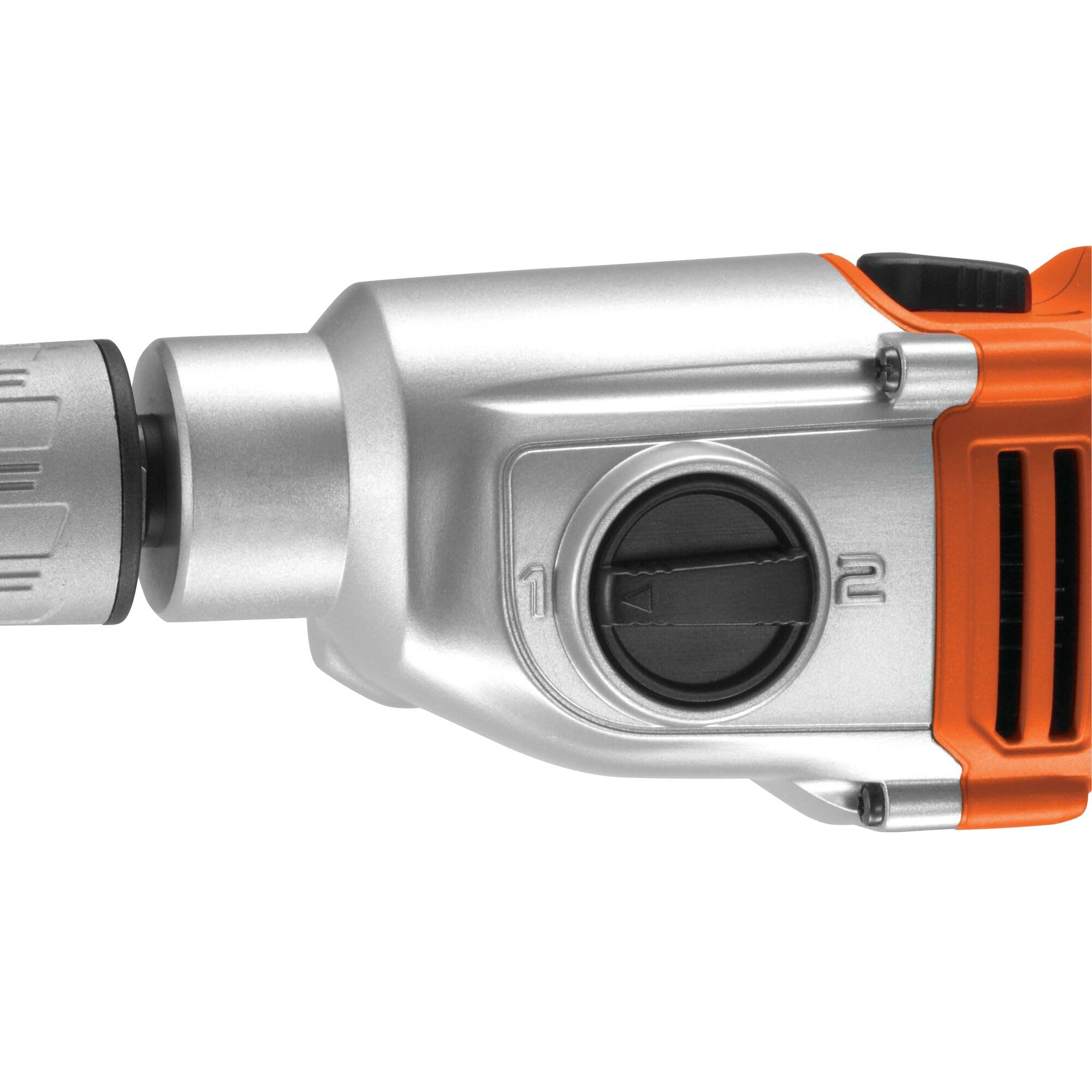 BLACK+DECKER Taladro percutor 1100W, 2 velocidades mecánicas, acción de percusión, sistema reversible, tope de profundidad, empuñadura antideslizante, incluye maletín y accesorios, KR1102K-QS