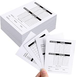 RunNico 50 Sets Football Referee Score Card,Thick Print Soccer Referee ...