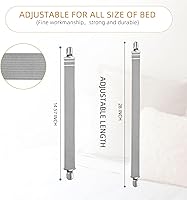 Vista 6 de 8 clips de correas ajustables para sábanas, soporte elástico para sujetar sábana de colchón y tirantes, agarradores para sujetar sábanas, colchones