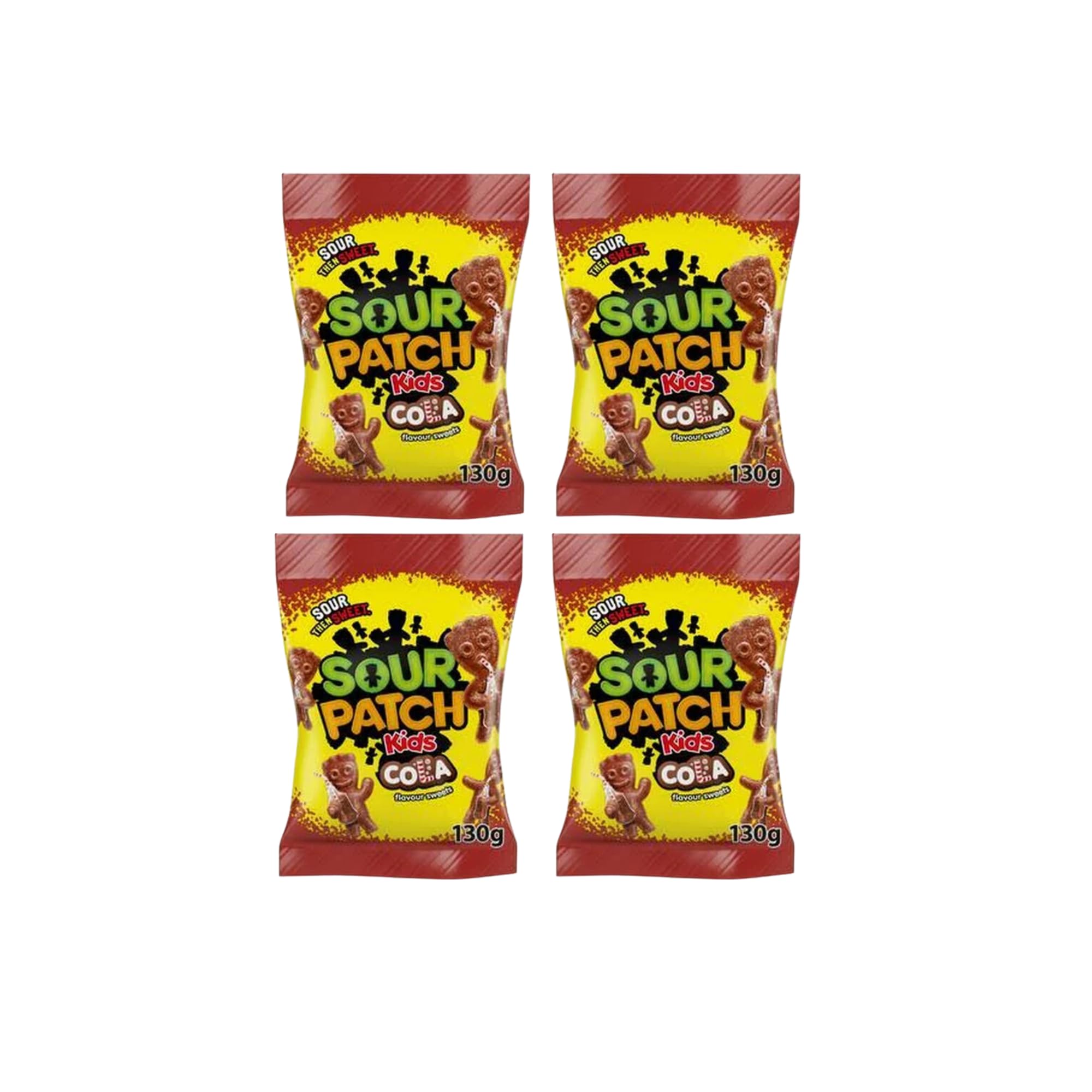 Sour Patch Kids Cola 4 Pack Bundle - x4 130g Sharing Bag Bundle