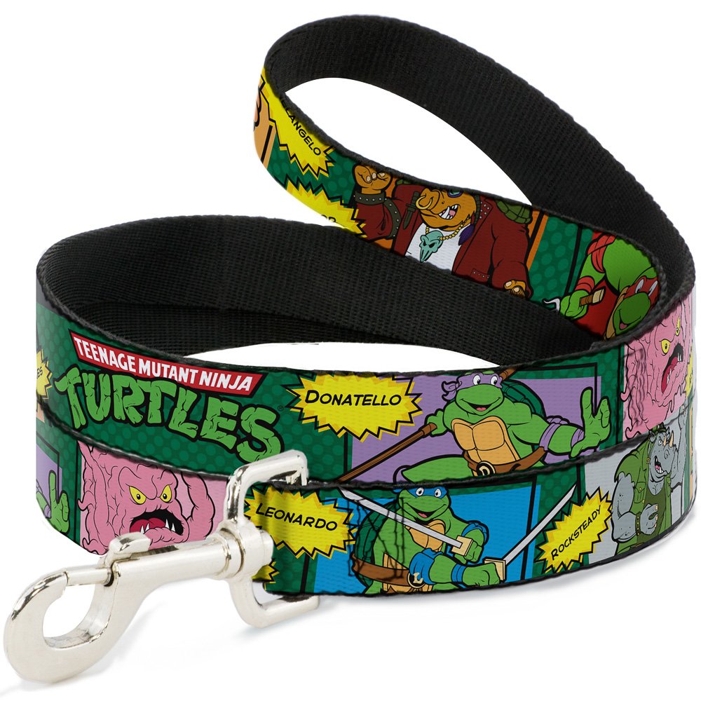 Laisse pour chien TMNT idéale pour sorties au parc Buckle Down Tortues Ninja 1,27cm