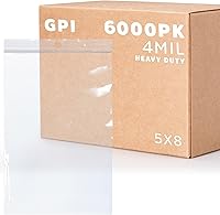 Vista 17 de GPI - Bolsas de plástico transparente con cremallera de 3" x 4", 100 unidades, bolsas de polietileno resistentes de servicio pesado de 4 mil