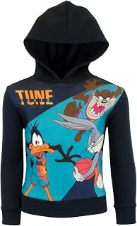 2: A New Legacy Boys Pullover Hoodies, Tune Squad Looney Tunes Hooded Sweatshirts for Boys