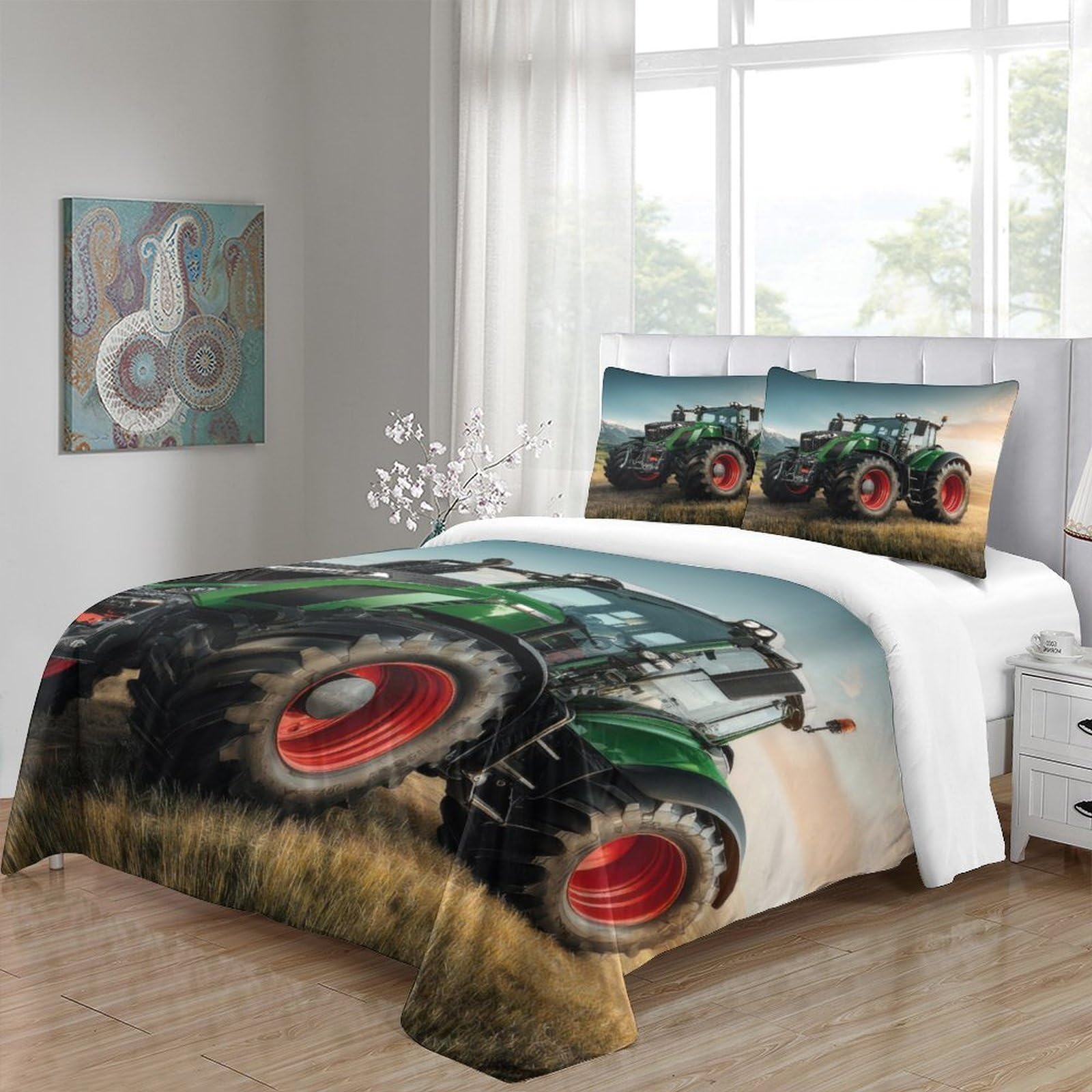 Traktor Bettwäsche 3D Kinder Microfaser Jungen Zimmer