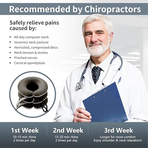 Vista 34 de Dispositivo de tracción cervical para alivio instantáneo del dolor de cuello S. Gris
