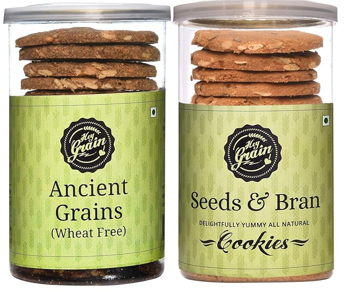 Hey Grain Cookies Home Combo-4 (Seeds & BranAncient Grains)