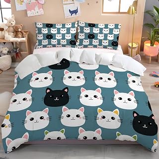 Duck Egg Color Full Duvet Cover Sets Cat Avatar