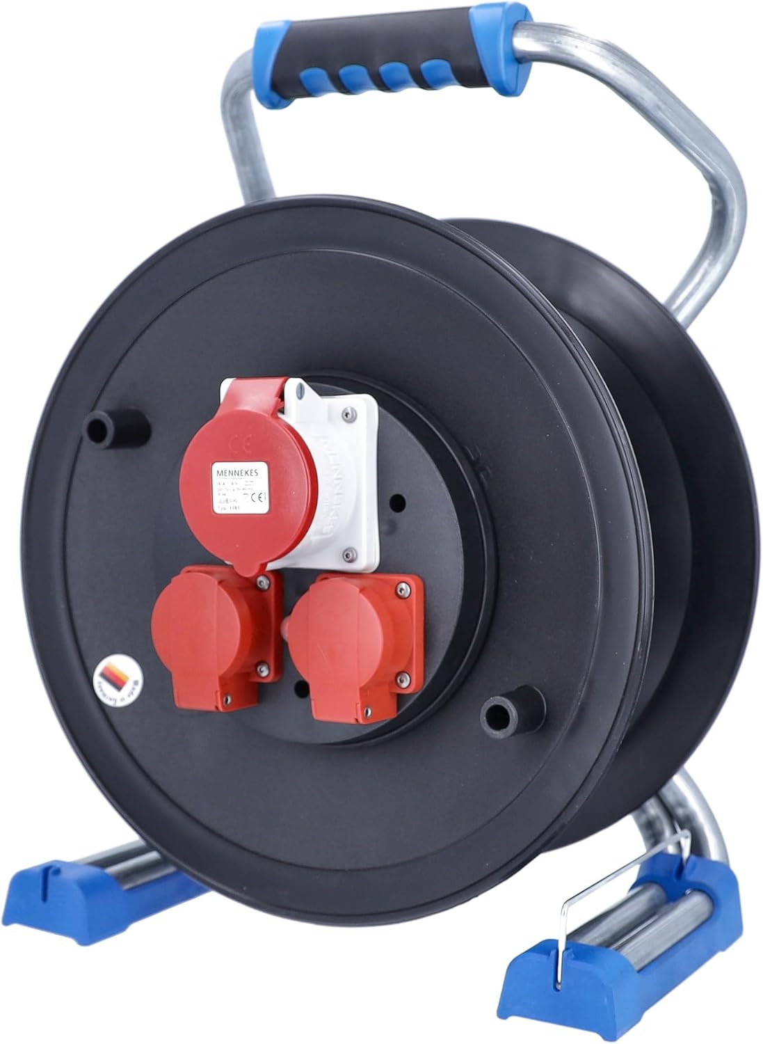 as - Schwabe Spina CEE per caravan 230 V / 16 A / 3 poli - Spina da esterno con coperchio scorrevole - Spina tripolare per caravan / camper - IP44 - Made in Germany - Bianco I 61480