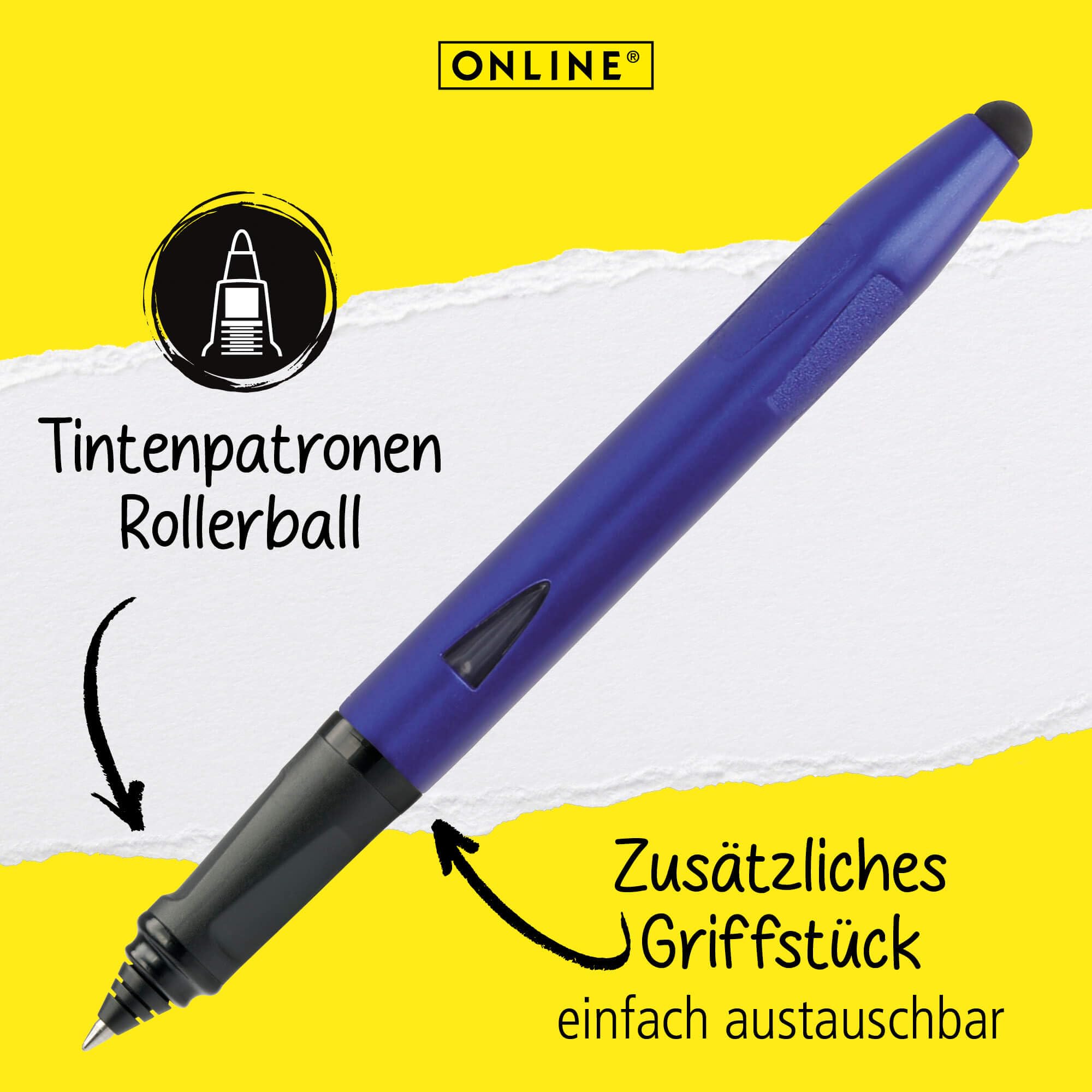 ONLINE Schreiblern-Set Switch Starter – Füller & Rollerball, Mit Stylus Für Tablet, Für Schreibanfänger