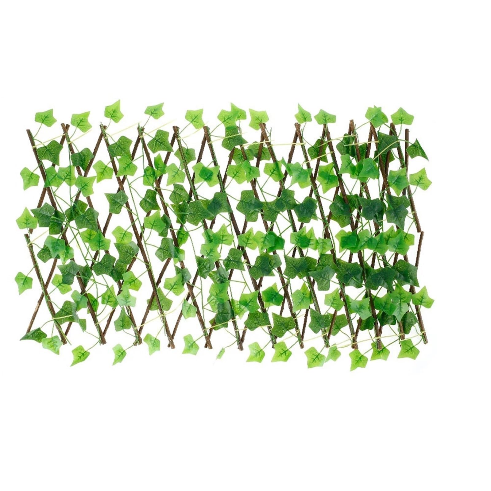 Mdsiokhj 1Pcs Artificial Trellis 6Pcs/Set Artificial Ivy Privacy Fence Garden Screening Expanding Trellis Screen Hedge Faux Leaves Wooden 40Cm(1Pcs)