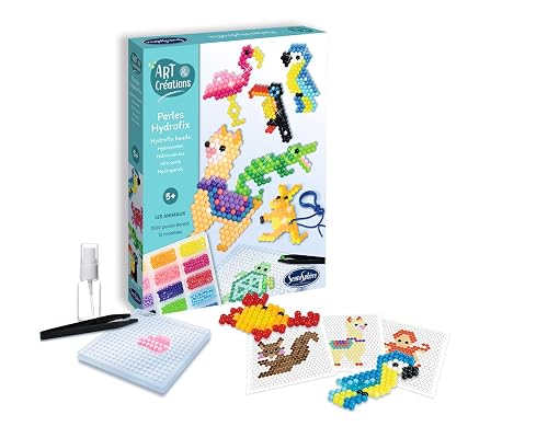 Sentosphère 3920030 - Kit de manualidades con colgante de pixel, diseño de animales, llavero, kit creativo…