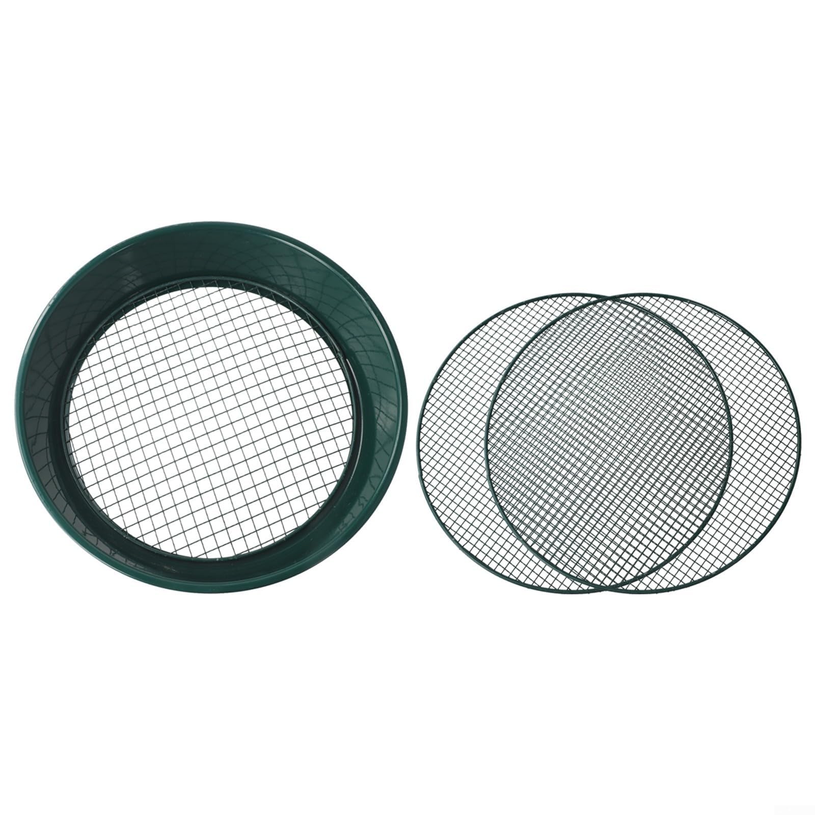 Tamiz de malla intercambiable para jardinería, tamaños de 12 mm, 9 mm, 6 mm para un fácil manejo y separación de desechos