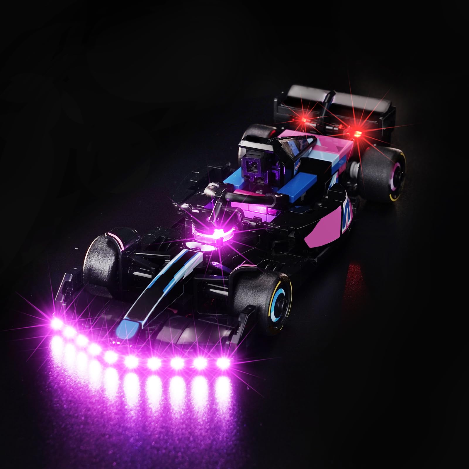Upgraded Led Light Kit Compatible with Lego BWT Alpine F1 Team A524 Race Car Building Set, Lights Decoration Compatible with Lego 77248 (Model Not Included)
