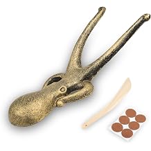 Cast Iron Boot Remover - Ergonomic Heavy-Duty Boot Remover for Cowboy Boots, Durability Boot Jack with Anti-slip Mat & Mini Shoe Horn to Remove Cowboy BootsOctopus