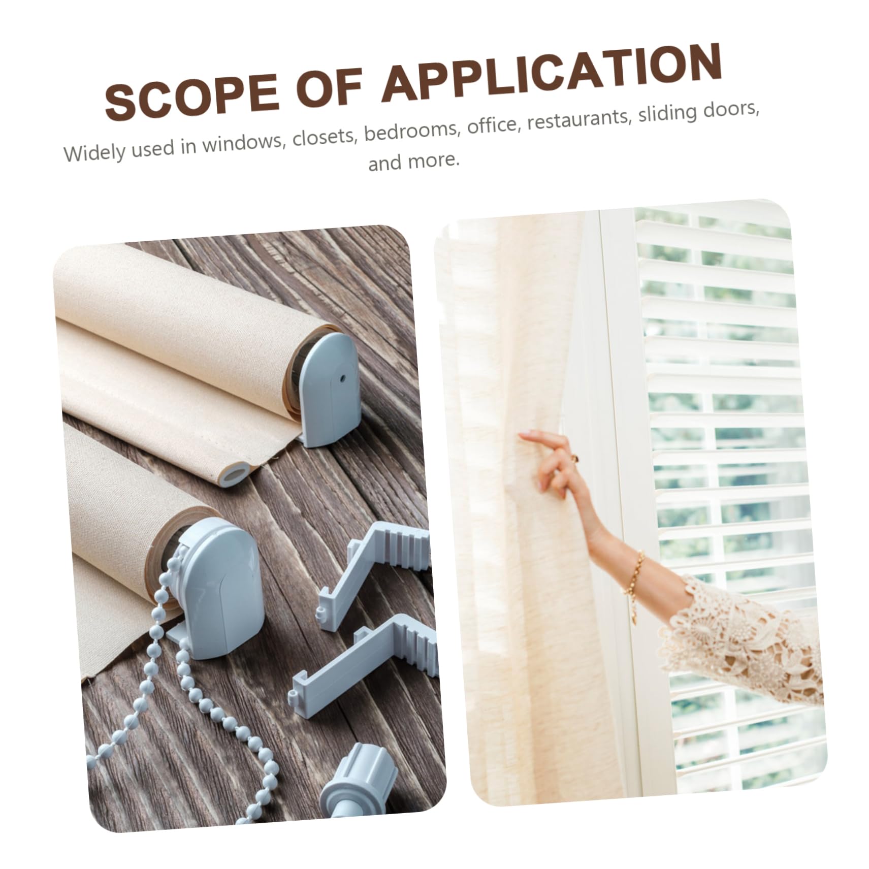 Alipis 20 X Silent Curtain Rail Pulleys For Smooth Sliding