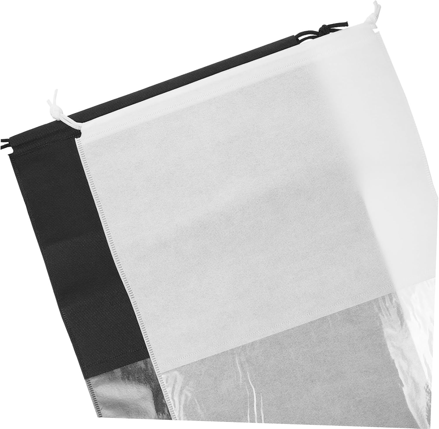 6pcs Drawstring Shoe Bags with Clear Window Dustproof Travel Storage for Men Women Versatile Organizer for Sneakers Slippers and More